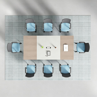 Meubles de bureau de luxe KMJ, table de salle de réunion en bois, ensemble de table et de chaises pour salle de réunion, école, hôtel