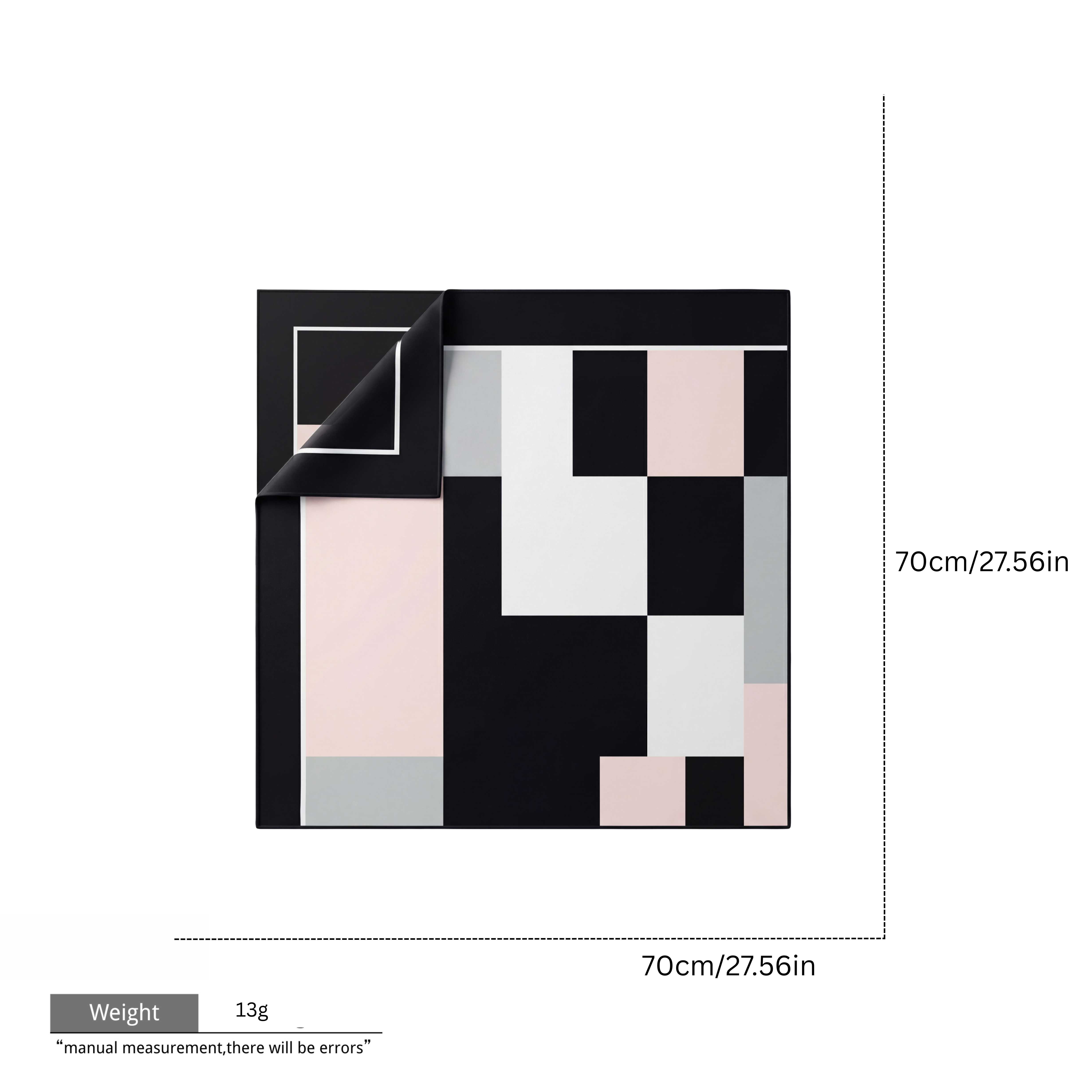 Black Pink Geometric Print