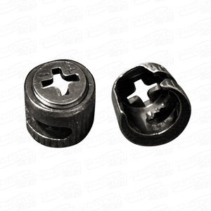 Rueda excéntrica con cubierta de 12 mm, acero laminado en frío negro, diseño minimalista para ensamblaje de muebles y gabinetes - Product Image 5