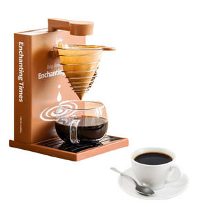 Machine à café électrique commerciale semi-automatique portable <span class=keywords><strong>avec</strong></span> <span class=keywords><strong>filtre</strong></span> réutilisable, <span class=keywords><strong>cafetière</strong></span> à <span class=keywords><strong>filtre</strong></span> pour la maison et le bureau - Product Image 1