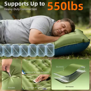 Colchoneta de Camping Ligera, Portátil y Autoinflable de TPU, Colchón Inflable Resistente al Agua <span class=keywords><strong>para</strong></span> <span class=keywords><strong>Verano</strong></span>, Aire Libre, Senderismo y Pernoctaciones - Product Image 3