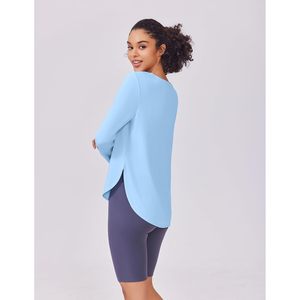 FOXA Paquete de 2 camisetas deportivas de manga larga para mujer, UPF 50, ligeras, atléticas, para correr y hacer senderismo - Product Image 2