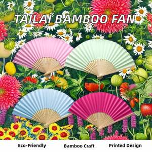 Abanico de Mano de Bambú Personalizado con Impresión a Medida, Tendencia 2026, Abanico Pintado a Mano para Bodas - Product Image 2