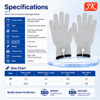Gants conducteurs de physiothérapie pour l'arthrite de la main Jinke LIG avec électrode EMS et pour le soulagement et le massage des mains