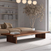Table basse moderne en bois minimaliste de style nordique pour le salon, les appartements et les hôtels