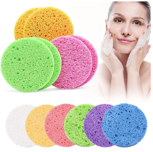 High Quality Biodegradable Cellulose <strong>Compressed</strong> <strong>Sponge</strong> Exfoliating Reusable Skin Cleansing Face Washing <strong>Sponge</strong> - Product Image 2