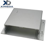 Boîtier en aluminium extrudé naturel avec découpe d'interface personnalisée pour boîtier de matériel d'acquisition de signal intégré DIY