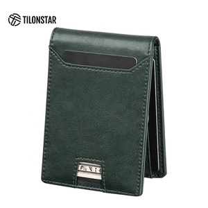 TILONSTAR TVW102 Personalized Logo Leather Money Clip Bank Credit Business Card Holder <b>RFID</b> Blocking ID <b>Wallet</b> - Product Image 6