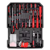 Juego de Herramientas Multifuncionales de Acero al Carbono de 499 Piezas con Estuche Rígido, Garantía OEM de 1 Año para Herramientas de Jardinería y Mecánica