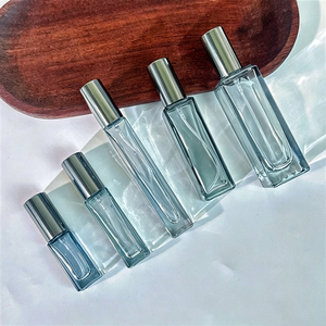 3ml 5ml 10ml Square Glass <b>Bottle</b> with <b>Mist</b> Sprayer Empty Glass Fragrance Parfum Spray <b>Bottle</b> With Wooden Cap - Product Image 1