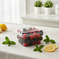 Verpakkingen voor fruit (bes, kers, tomaat, bosbes, framboos) op maat, 4.4oz, 6oz, 11oz, clamshell doosjes