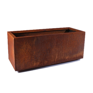 Jardinières rectangulaires surélevées en acier Corten pour l'extérieur - Product Image 6