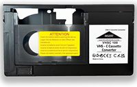Adaptateur de cassette VHS-C à commande mécanique - Convertisseur de bande plastique à piles, contrôlé par application, pour lecture domestique, compatible VHS standard