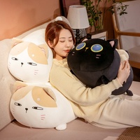 Venta al por mayor japonés Chubby Fat House Cat Velboa muñeco de peluche para Amazon Cross-Border Big Sea Animal PP