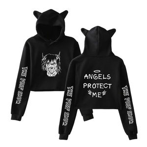 2019 Nouveau Design OEM Vente en gros Personnalisé Crop Top Hoodie de haute qualité pour Lil Peep - Product Image 5