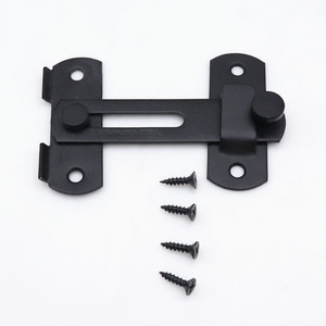 헛간 도어 잠금 180 도 플립 슬라이딩 래치 게이트 래치 슬라이딩 도어 애완 동물 문 차고 욕실 창 야외 블랙 - Product Image 3