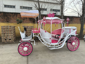 Voiture à quatre roues de style européen, calèche citrouille en fer forgé sur mesure pour princesse, idéale pour films et parcs d'attractions - Product Image 4