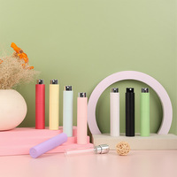 Flacon de parfum de 10 ml, couleur macaron, rechargeable, atomiseur estampé à chaud, rotatif, rétractable, ABS, portable, vaporisateur à pression