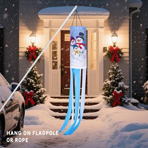 Guirnalda Navideña de 75D con Diseño de Ducto de Aire, 30*45CM, Decoración de Superficie con 6 Tiras de 5*60CM, Gráficos Impresos Digitalmente - Product Image 4