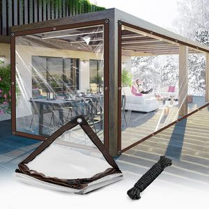 UV kháng rõ ràng nhựa trong suốt bạt không thấm nước và không ướt vườn Bảo Hiểm Chống Bụi Sản phẩm an toàn - Product Image 2