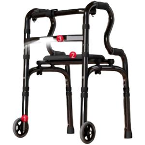 Altura ajustable para caminar Rollator plegable Rollator Walkers Outdoor Walker Rollator para discapacitados - Product Image 3