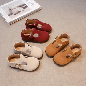 2025 Spring Autumn Children's Leather Casual Shoes <b>Girls</b> Retro Style Single Moccasins with Soft Sole Birkenstocks Style - Product Image 2