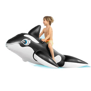 Cama Flotante Inflable JOSEN de PVC con Diseño de Tiburón Negro, Ballena Azul y Cocodrilo Grande para Adultos, para Jugar en el Agua al Aire Libre - Product Image 1