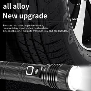 Lumen cao mạnh mẽ tầm xa ngọn đuốc ánh sáng 26650 sạc mạnh mẽ dẫn đèn pin - Product Image 2