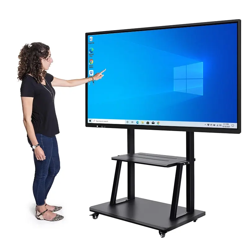 ODM 4K interaktives flachbildschirm display 65/75/86 Zoll interaktives Smartboard Touchscreen Monitor interaktives Whiteboard