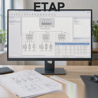 Logiciel de conception de systèmes électriques ETAP pour l'analyse harmonique, compatible Windows 10 et 11, pour les conseillers en conception, téléchargement numérique