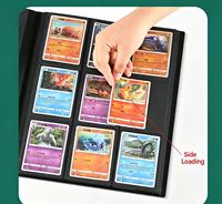 Porte-cartes personnalisable en cuir PU avec fermeture éclair, 9 pochettes pour cartes à collectionner double face, album de rangement pour MTLGE TCG PKM