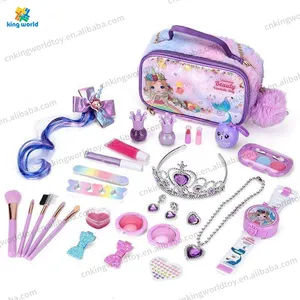 Hot Selling Luxus Mode Kind Weihnachts geschenk Wasch bar Real MakeUp Pinsel Werkzeug Sets Spielzeug Geschenke Kosmetisches Spielzeug Für Mädchen 5