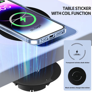 Nuevo Gadget oculto de larga distancia 30mm Invisible cargador de teléfono inalámbrico debajo de muebles de escritorio rápido Invisible cargador integrado - Product Image 3