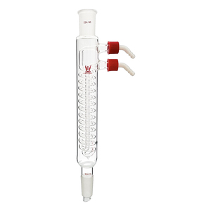 Condenseur à reflux en spirale en verre borosilicaté résistant à la chaleur CS Labglass avec raccords <span class=keywords><strong>de</strong></span> tuyauterie amovibles - Product Image 1