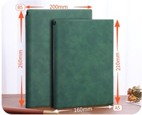 100 feuilles couverture souple Vintage logo personnalisé Matte Touch Writing Notebook Journal avec fente pour stylo