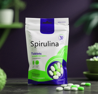 OEM/ODM Comprimés de Spiruline et Chlorelle 100% Végétaliens, Protéine de Qualité Alimentaire 300/500mg, 60 Comprimés, Complément Nutritionnel en Sachet Vrac, Meilleur Prix