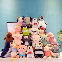 Vente en gros usine : Peluche de dessin animé de 8 pouces, poupée pour machine à griffes, en coton PP, douce, prix d'arcade