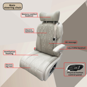 ST-HD-DRC de siège conducteur de luxe avec chauffage par massage <span class=keywords><strong>VIP</strong></span> voiture Aviation siège passager avant pour Toyota Alphard - Product Image 4