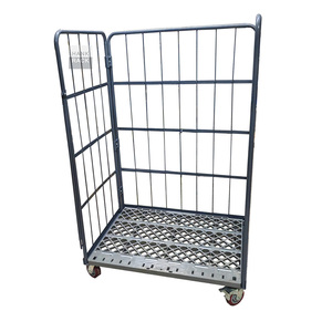 รถเข็นกรงม้วนโลหะเคลือบสังกะสีแบบพับได้รถเข็นสำหรับงานซักรีด - Product Image 3