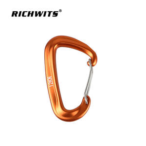 Mousqueton en aluminium aéronautique 7075 12KN à dégagement rapide, crochet à ressort pour l'escalade et l'hamac - Product Image 4