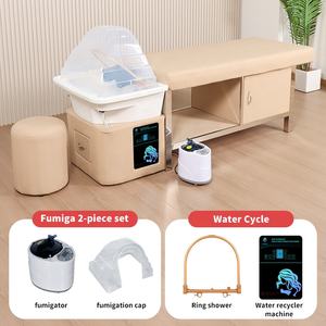 Özel çok fonksiyonlu berber dükkanı şampuan yatak güzellik salonu merkezi kafa Spa yatak tay masaj Spa yatak - Product Image 3