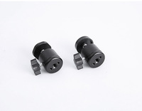 Support de trépied à rotule en métal UNC 1/4 pouces vis petit cardan pour accessoires de caméra de trépied avec serrure