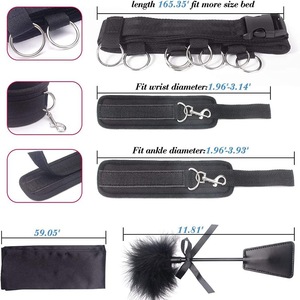 Jouets sexuels BDSM, jeux érotiques, équipement de bondage, fouet, menottes, produits SM pour adultes, pour femmes et couples, pour le lit - Product Image 4