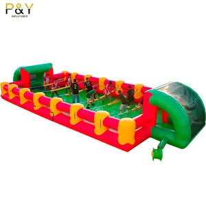 Commercial most popular inflatable games Human Foosball Inflatable Game