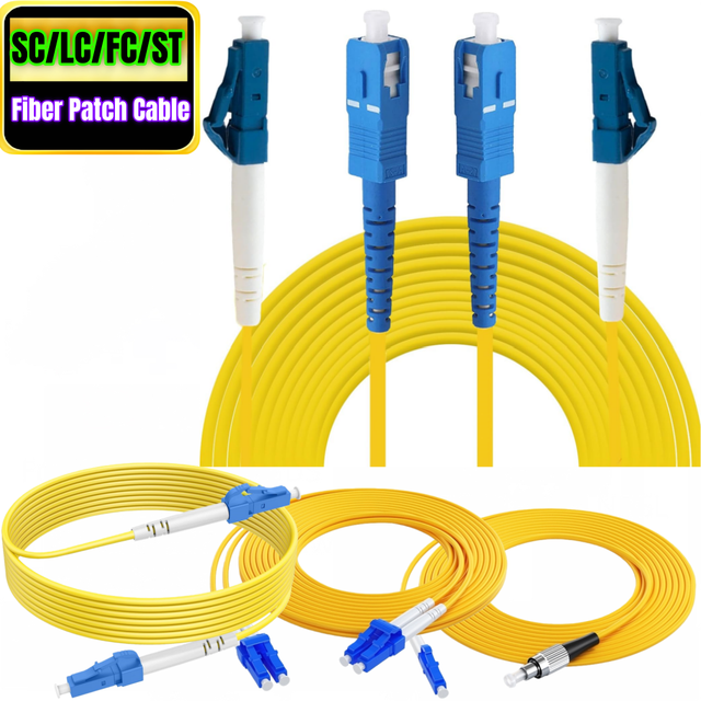 1M 2M 3M LC to SC to FC to SC Single-Mode Duplex Single-Core Dual-Core Fiber Optic Cable Jumper Optical Patch Cord SC-SC