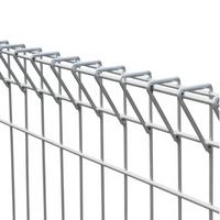 Clôture de sécurité en acier galvanisé robuste et écologique de 6 pieds (6/5/6) pour plaza commerciale, anti-escalade, double clôture de périmètre pour jardin
