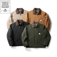 Blouson Bomber Detroit Santa Fe J97 Interstellar, édition printemps/été, coupe ajustée, vintage, fermeture éclair, col rabattu, manches classiques