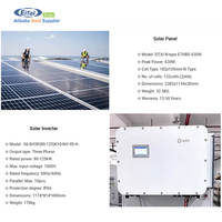 Système solaire hybride photovoltaïque personnalisé 80 kVA 100 kVA 150 kVA 200 kVA 250 kVA 1000 V 50/60 Hz triphasé avec stockage pour toitures commerciales