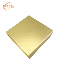 Boîte en carton rigide écologique portable de luxe avec dorure à chaud, gaufrage et doublure en éponge pour bijoux, cosmétiques et cadeaux de demoiselle d'honneur