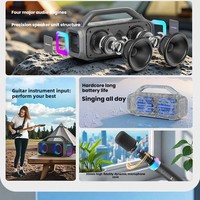 Enceinte Bluetooth portable avec son stéréo haute puissance de 30 W et haut-parleur de 3 pouces, idéale pour les fêtes et le karaoké, dotée d'un subwoofer intégré